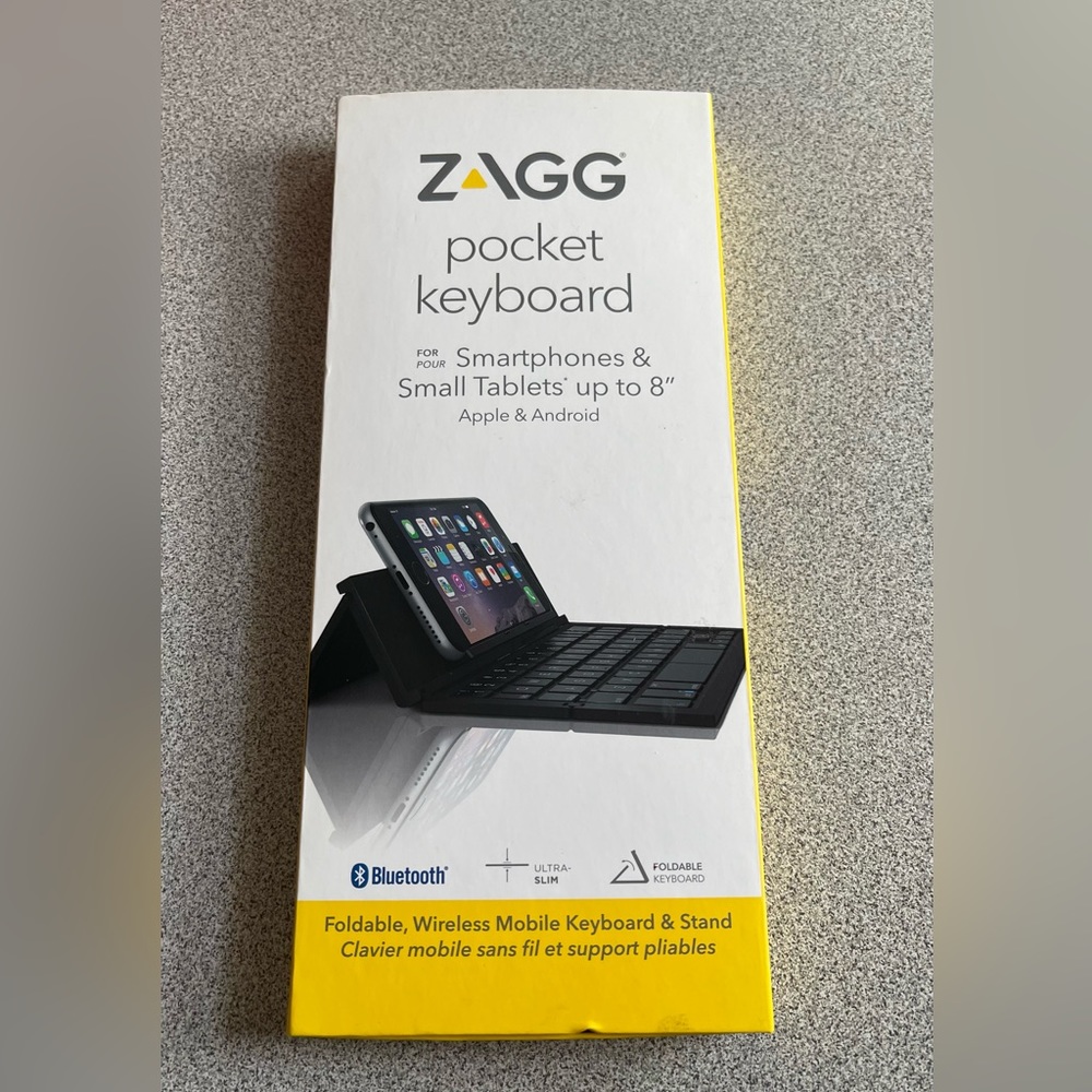 ZAGG Pocket Keyboard For Tablets & Smart Phones